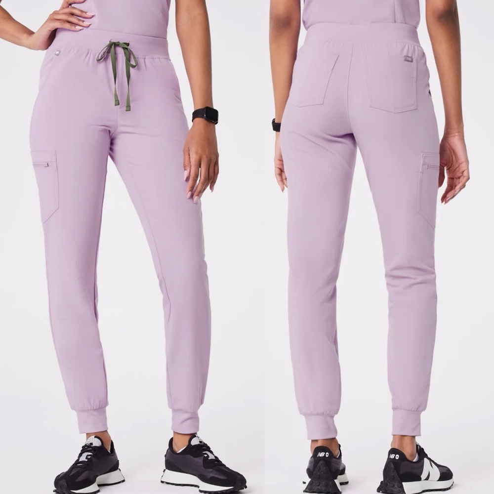 Figs Zamora Jogger Scrub Pants Sz S Lavender Haze